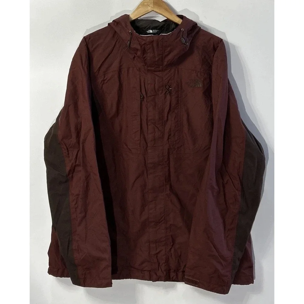 Mens The North Face Hooded Dryvent Jacket Sz XL Waterproof Windproof  100% Nylon